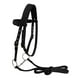 thumbnail image 4 of Brida de nailon para caballo, rienda para caballo, cabezada, filete extraíble, cabestro engrosado Negro m, 4 of 9