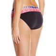 thumbnail image 2 of La Blanca Women's Sanbar Shirred Band Hipster Bikini Bottom, Pink Berry, 10, 2 of 2