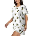 thumbnail image 5 of Sigee Bee for Sleepwear Casual Pjs with Pockets Women's Pajamas Sets Shorts 2 Piece Short Sleeve Lounge Sets 3X-Large, 5 of 9