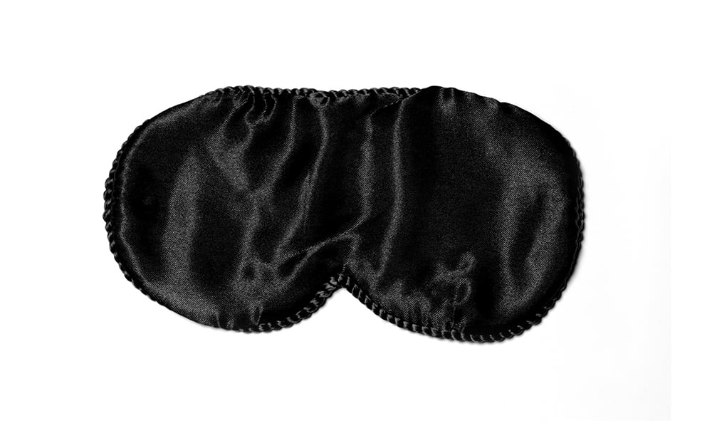 Spa Sister Silk Sleep Mask, Black