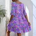 thumbnail image 4 of CIENVNSTG Women's Fashion A-Line Summer Dress - Casual Flowy Dress for Everyday Wear, 4 of 5