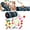 C-22pcs, variant on 22 Piece Cat Kitten Toys Set, Collapsible Cat Tunnels Kitten Ball Toys Mouse Toy for Indoor Cats, Interactive Cat Feather Toy Crinkle Balls Toys for Rabbit