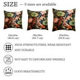 thumbnail image 4 of 2 Pack Throw Pillow Covers Koi Fish Lotus Painting Decorative Pillow Cases Home Decor Square 18x18 Inches Pillowcases, 4 of 7