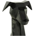 thumbnail image 5 of 9" x 30" Black Polyresin Cubist Dog Sculpture, by DecMode, 5 of 12