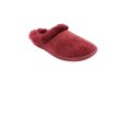 thumbnail image 2 of Charter Club Women's Microfiber Velour Boot with Faux Fur Slippers Small Tibetan Red, 2 of 4
