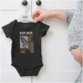 thumbnail image 5 of Urban Streetwear Savage Butterfly Romper Boys or Girls Infant Baby Brisco Brands NB, 5 of 6