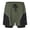 Arm green, variant on Men's 2 in 1 Running Shorts 5" Quick Dry Athletic Workout Shorts Lightweight Gym Training Shorts with Zipper Pockets Black XL