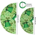 thumbnail image 3 of GZHJMY St. Patrick's Day Christmas Tree Skirt 48", St. Patrick's Day Tree Skirt Double Layers Polyester Easter Tree Skirt for St. Patrick's Day Holiday Party Decoration, 3 of 6