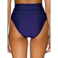 thumbnail image 2 of Sunsets Womens Indigo Summer Lovin' V-Front Bikini Bottom Style-31B-INDIG Swimsuit, 2 of 3