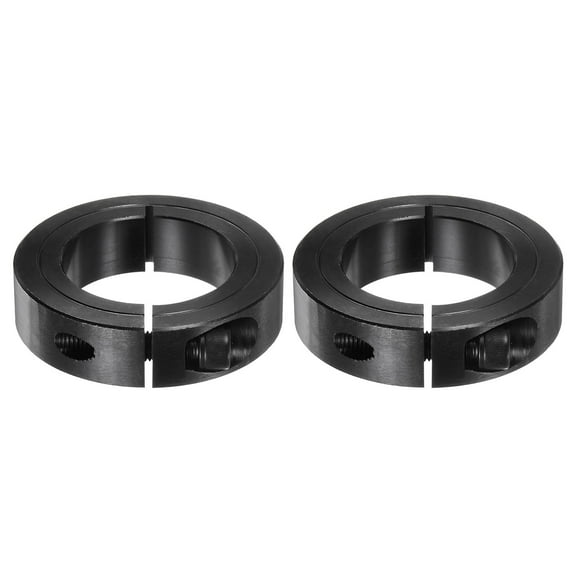 Uxcell 2pcs Shaft Collars 1-3/4" Bore 2-3/4" OD 11/16" Width Single Split Axle Clamp-On Collar with Set Screw