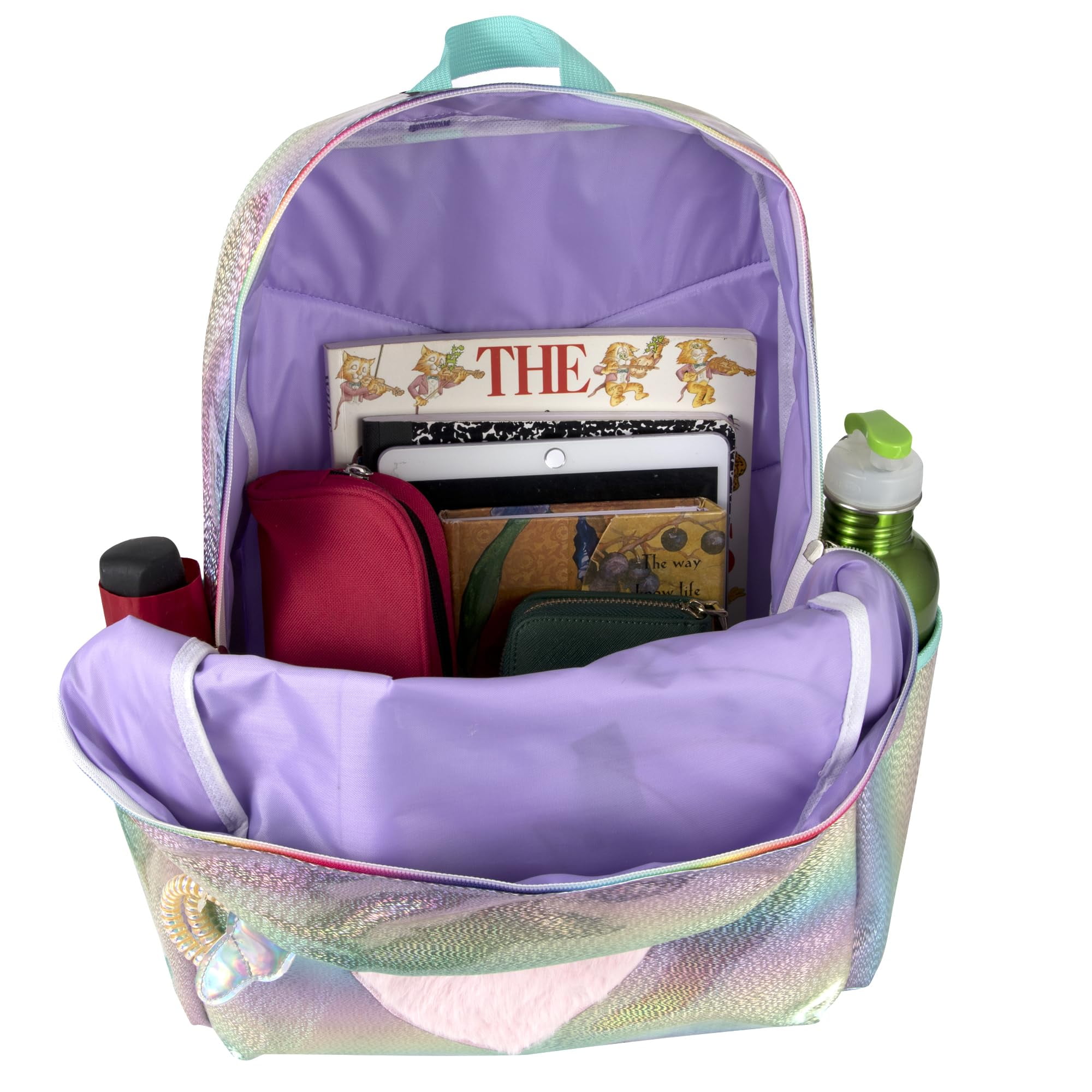 Holographic unicorn backpack 2025