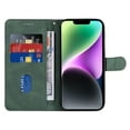 thumbnail image 3 of Compatible with iPhone 14 Plus Wallet Case, Protective Vintage Premium PU Leather Flip with Card Holders Kickstand & Wrist Strap Folio Case Cover for Men Women for iPhone 14 Plus, Green, 3 of 10