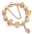thumbnail image 1 of PULSERAS CON ABALORIOS de corazón de cristal para mujer, cadena de serpiente de Color dorado, regalo de joyería para el Día de San Valentín, 2022 Fivean unisex, 1 of 2