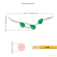 thumbnail image 3 of ANGARA Natural Pear-Shaped Emerald Tree Branch Pendant in 14K White Gold for Women (Size-5x3mm) | May Birthstone, Birthday, Anniversary, Jewelry Gift for Women | Natural Emerald Necklace, 3 of 7