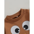 thumbnail image 5 of LMLYSoH Baby Sweatshirt, Long Sleeve Crew Neck Cartoon Turkey Print Hoodie Thanksgiving Clothes for Girls Boys, 5 of 9