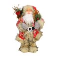 thumbnail image 1 of Figura de Papá Noel de 40 cm (15,75 pulgadas) para decoración navideña. Estatua de Papá Noel de pie para... transportar leña, 1 of 7