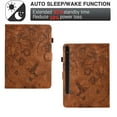 thumbnail image 2 of Case for Samsung Galaxy Tab S9/S8/S7, PU Leather Kickstand Shockproof Flip Case with Card Slots & Pencil Slot & Magnetic Clasp Auto Sleep / Wake Function Cover for Tab S9/S8/S7, Brown, 2 of 6