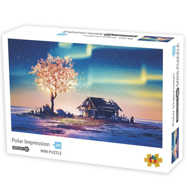 Amyove 1000 PCS Mini Puzzles Painting Challenge Paper Puzzles DIY Decompression Toy