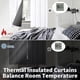 thumbnail image 3 of Insulated Blackout Curtains for Bedroom with Black Liner, Double Layer Full Room Darkening Noise Reducing Grommet Curtain (42 x 63 Inch, 2 Panels), 3 of 4