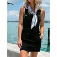 thumbnail image 2 of Ripped Denim Suspender Dress For Women's Casual Wear Adjustable Slim Strap Short Skirt, 2 of 4