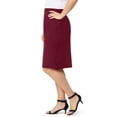 thumbnail image 3 of Jessica London Women's Plus Size  Casual Tummy Control Bi-Stretch Pencil Skirt, 3 of 5