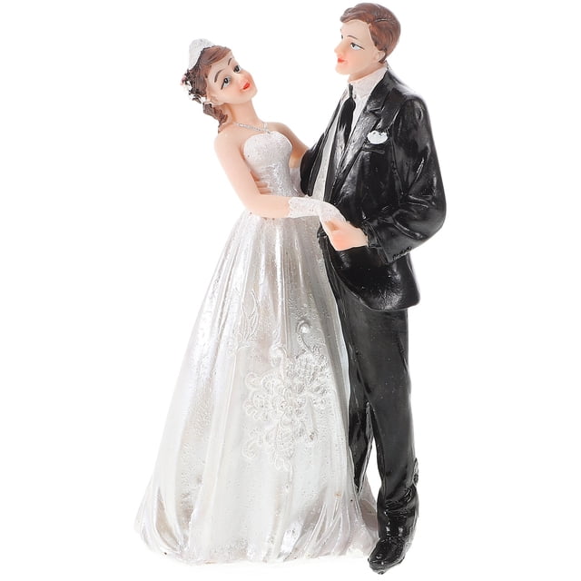 unbranded De Resina Pareja Para De Pastel Boda Con Detalles Exquisitos Y Romántico