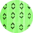 thumbnail image 1 of Ahgly Company Indoor Round Southwestern Green Country Area Rugs, 8' Round, 1 of 1