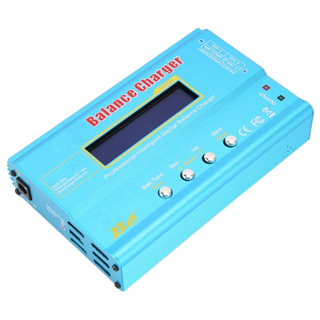 Chargeur d'Équilibre de Batterie LiPo, Chargeur LiPo Balance 80W 1 à 6S Protections Multiples pour NiMh NiCd Li Ion
