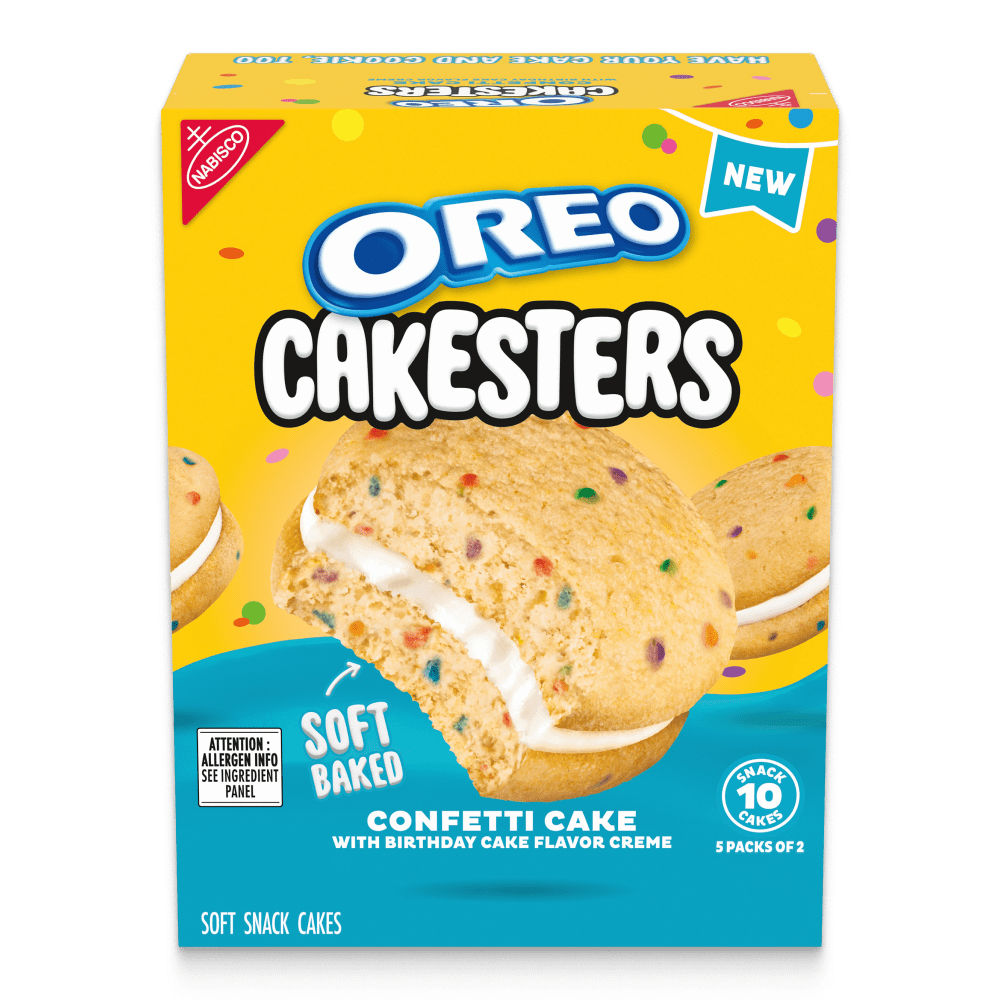 Cakesters Confetti Cake Soft Snack Cakes, Snack Packs (Pack of 2)