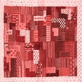 thumbnail image 1 of Ahgly Company Indoor Square Abstract Red Contemporary Area Rugs, 7' Square, 1 of 4
