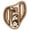 Floral Brown 1, variant on Large Hilason Western Floral Stylish Design Geniune Leather Knife Holder