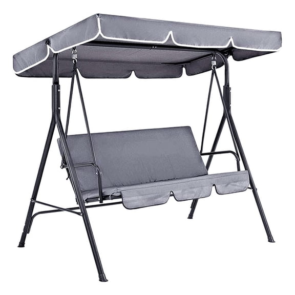 Patio Swing Canopy Replacement Cover Outdoor 3 Seater Porch Swing Seat Chair Canopy Top Cover 210D Oxford Cloth Waterproof UV Protection DIY