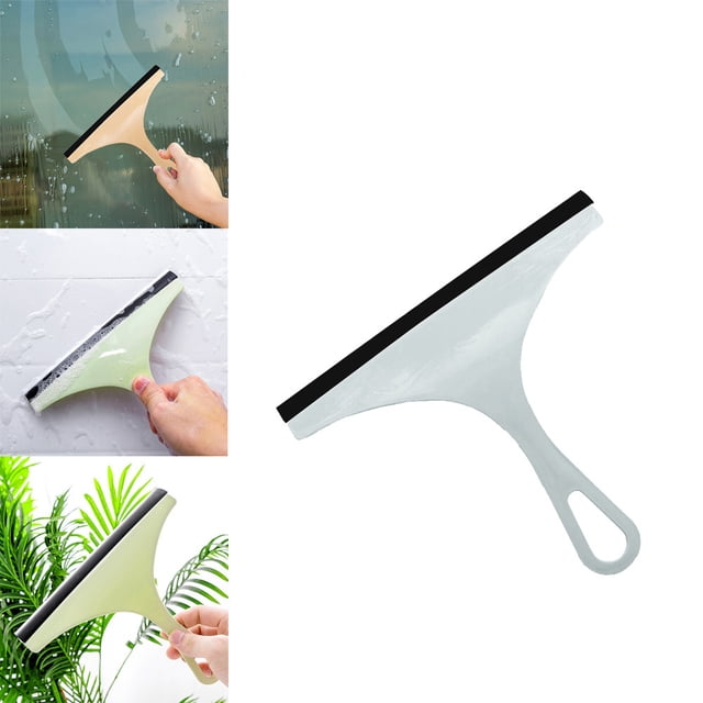 Fiudx Cepillo para Limpiar Vidrios, Pp Ecológico, Diseño Antirayaduras, Limpieza Eficaz de Ventanas y Coches, Multiusos, Tamaño 21,5 X 19,5 Cm, Portátil y Compacto, 1 Unidad.
