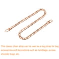 thumbnail image 3 of Uxcell Iron Flat Chain Strap, 24" Handbag Chains Purse Straps DIY Replacement, Gold, 3 of 6