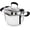 Stock Pot, variant on Rorence 3.7 Quart Stainless Steel Induction Casserole with Glass Lid and Straining Holes, Tri-Ply Base Stock Pot for Pasta, Vegetable and Soup Cooking