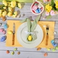 thumbnail image 4 of 12 Pcs Easter Cloth Napkins 18.5 x 18.5 Inch Dinner Napkins Solid Plaid Easter and Spring Fabric Reusable Cotton Kitchen Towels for Holiday(Classic), 4 of 7