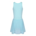 thumbnail image 2 of iiniim Kids Girls Sequined Ballet Dance Dress Sleeveless Gymnastic Leotard Figure Skating Dancewear A Blue 8, 2 of 7