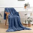 thumbnail image 1 of Cobija para Sofá, Mantas Ultra Suaves para Viajar, Acampar, Sofá Cama, Cobija Ligera y Acogedora para Todas las Estaciones, Decoración y Cobija para Regalar para Mujer y Hombres, 50x60in, Azul, 1 of 7