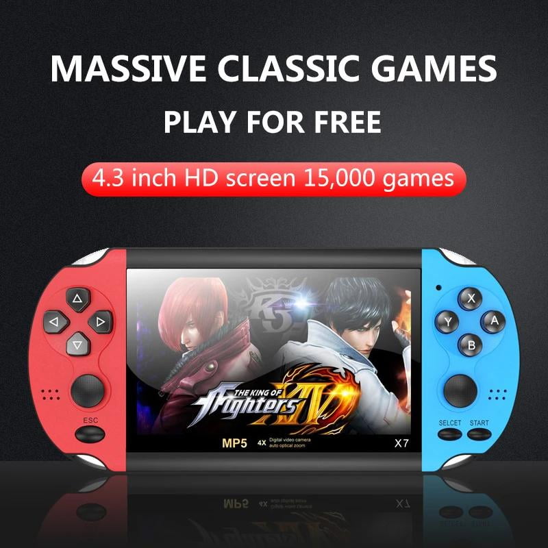 X7/X12 Plus  In 10,000 Classic  Games 4.3/5.1/7.1 Inch HD Screen Handheld Portable Audio Video Player