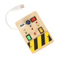 thumbnail image 3 of Light Switch Sensory Board Electric Wooden LED Early Education Color Cognition Wooden Switch Sensory Board, 3 of 5