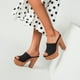 thumbnail image 4 of Verano nuevo estilo boca de pescado zapatillas Sexy tacones gruesos moda tacones altos mujeres Wmkox8yii  hj789, 4 of 8