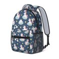 thumbnail image 2 of Unicorn and Cloud Blue Pattern Backpack for School, Cute School Bag with Adjustable Shoulder Straps and Padded Back, 15.3"x11"x6.7", 2 of 5