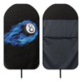 thumbnail image 6 of POLERO Blue Flame 8-Ball Car Seat Cover Sweat Proof Towel Cover, Plush Microfiber Front Seat Cover Fit for Trucks Cars SUVs, 6 of 7