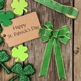 thumbnail image 3 of Ramiter St. Patricks Day Ribbon Flower Bouquet Gift Wrapping Bow Ribbon Packing Supplies For DIY Sewing Craft Green, 3 of 3