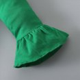 thumbnail image 5 of NOLDARES Baby Girl Clothes Toddler Girl Fall Outfit Long Sleeve Ruffle Shirt Cute Pant Clothing Sets(Green,5-6 Y), 5 of 9