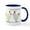 White/Navy Inside, variant on CafePress - Funny Easter Egg Chicken Mug - 11 oz Ceramic Mug - Novelty Coffee Tea Cup