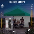 thumbnail image 4 of CROWN SHADES 10X10 Comercial Instant Canopy Pop Up Tent with Center Lock 4 Sidewalls Sto'N Go Bag Forest Green, 4 of 10