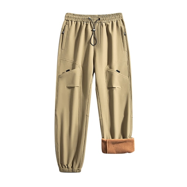 Pantalones largos de invierno para hombre, rectos, de terciopelo, informales, de uso diario, de rayón