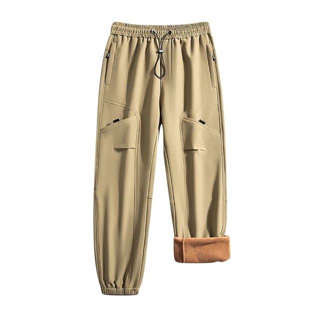 Pantalones largos de invierno para hombre, rectos, de terciopelo, informales, de uso diario, de rayón