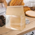 thumbnail image 5 of unbranded 50Pcs Paper Bags for Bread Beige with Window for Bakery Use and Homemade Breads, 5 of 5
